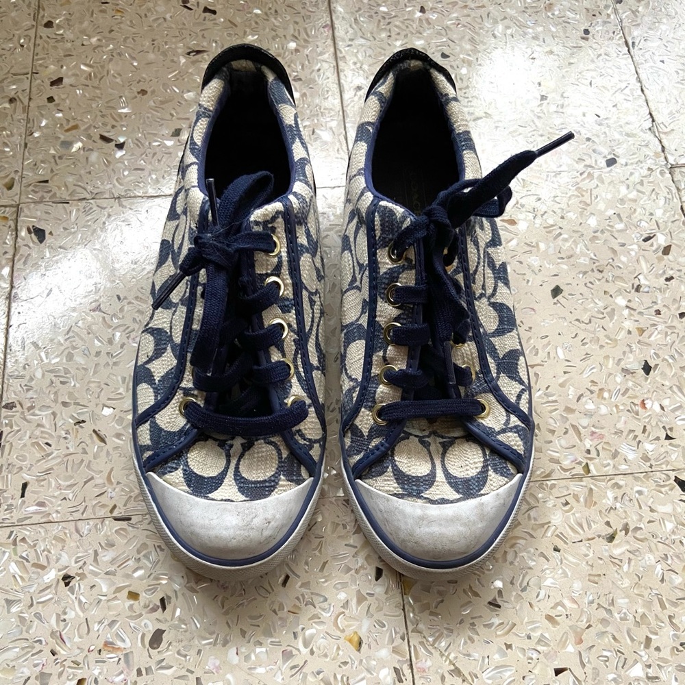 Coach Barrett Sneakers blue and white